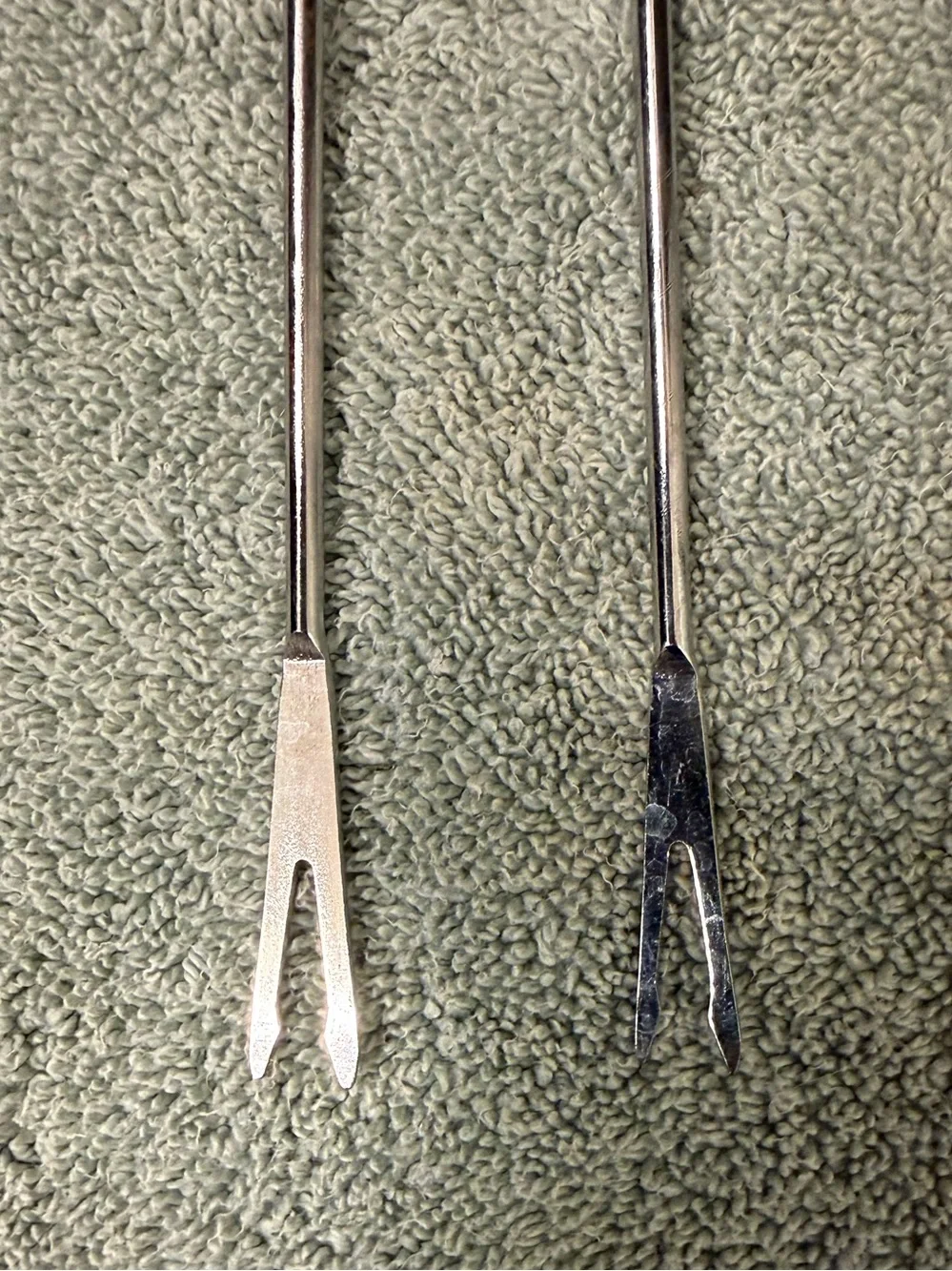 Wood Handle Fondue Fork Set in Natural Wood